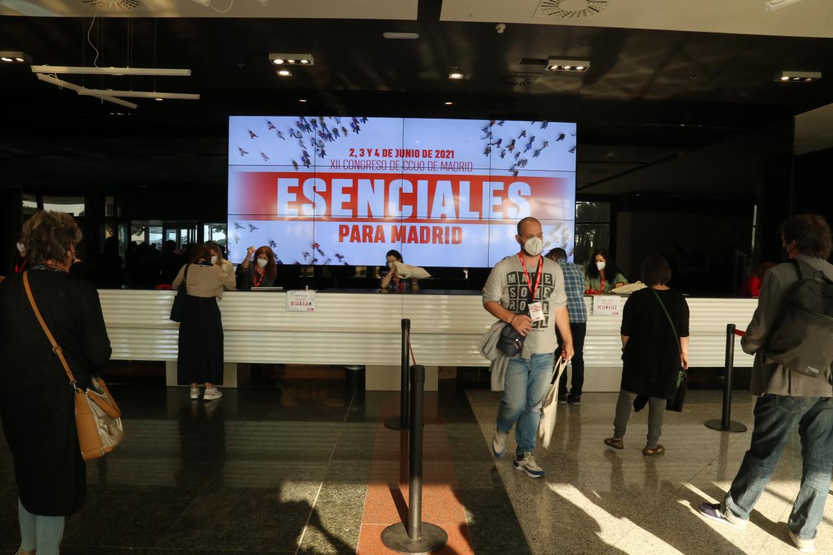 Galera fotogrfica inauguracin XII Congreso CCOO Madrid (da 2 junio maana)
