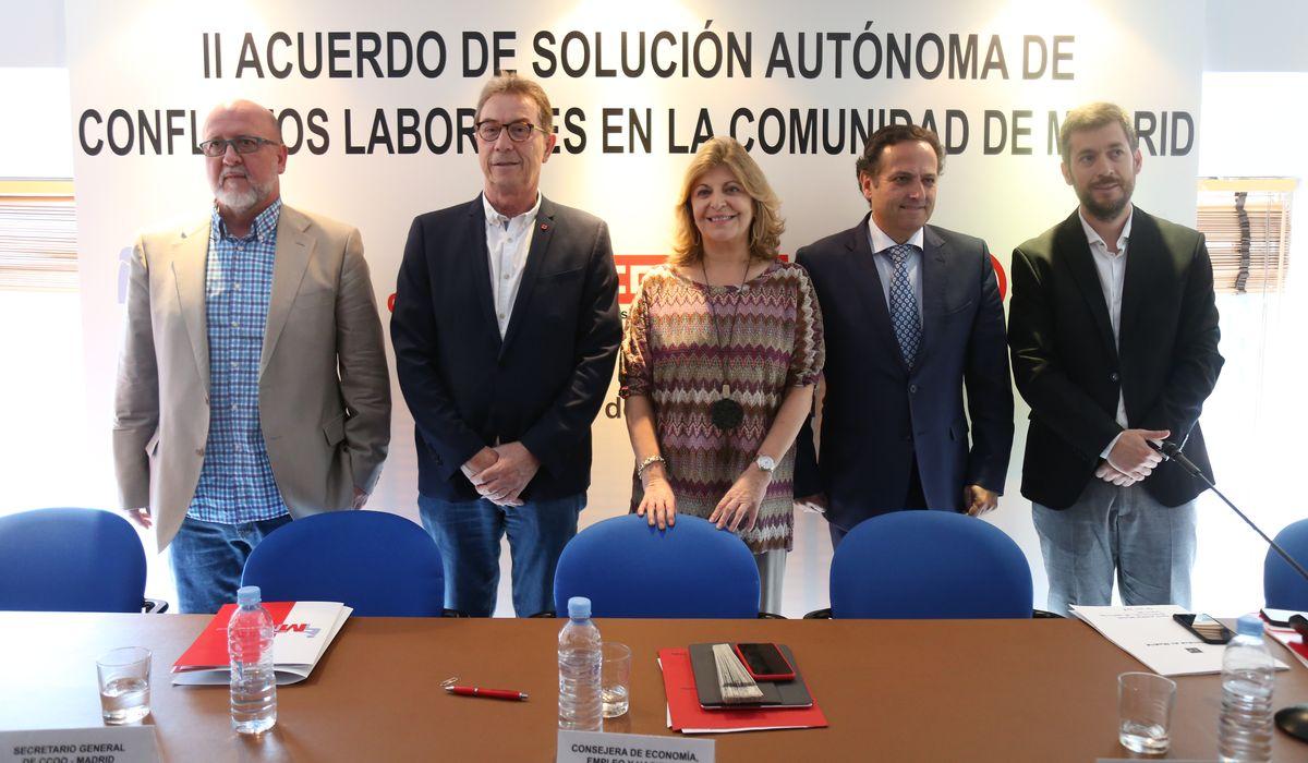 CCOO, UGT y CEIM firman el II Acuerdo para la Solucin Autnoma de Conflictos Laborales