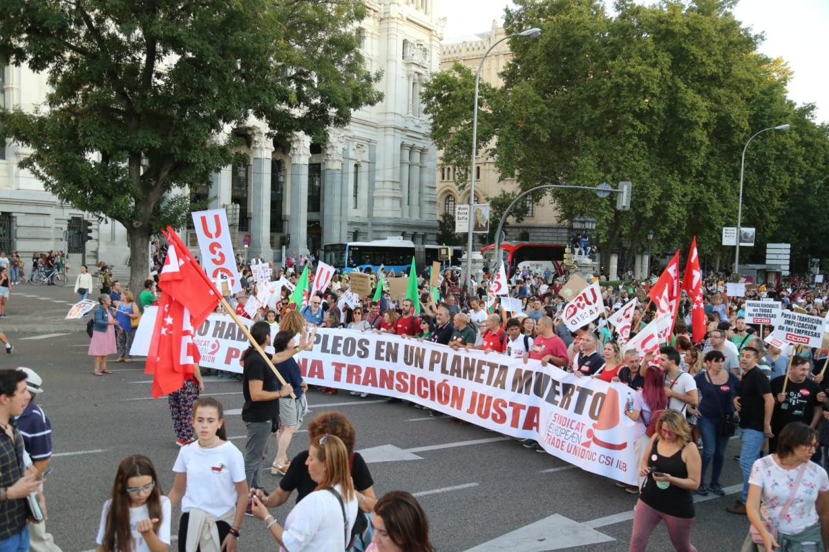 CCOO de Madrid se suma a la manifestacin para exigir medidas ante la emergencia climtica